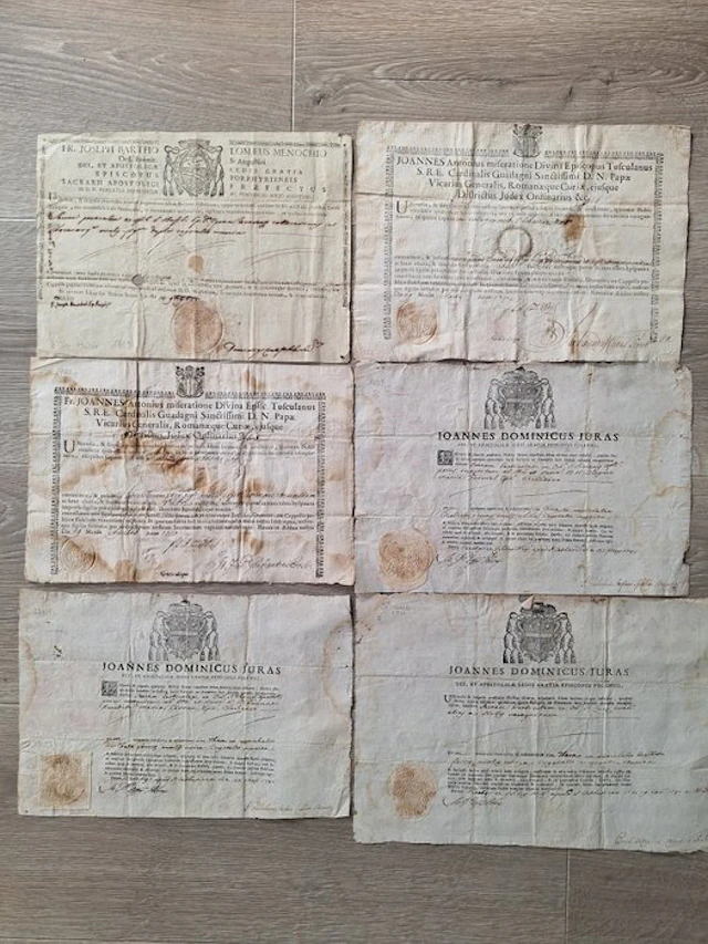 Document - ARMENIAN HERITAGE - 6x Rare Relic Documents /...