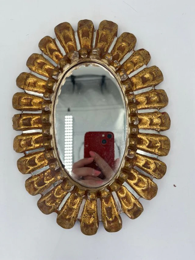Mirror - Wood - Golden Mirror