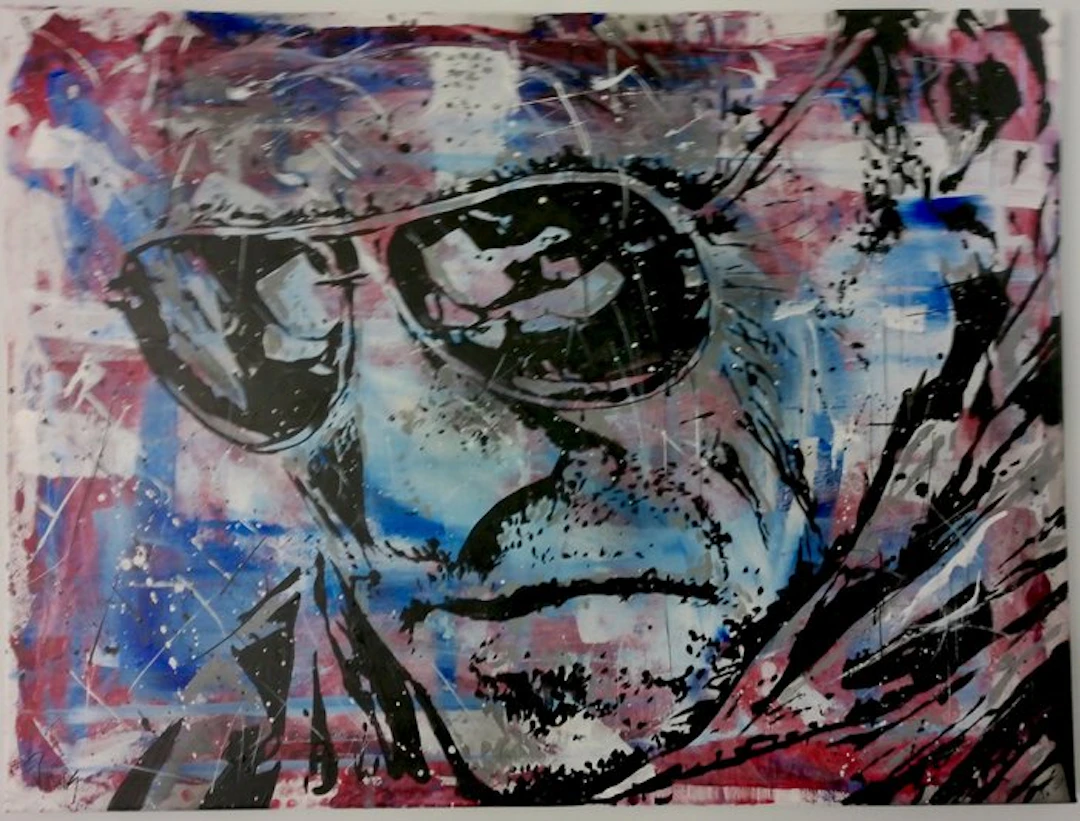 Bruce Springsteen - 80x60 cm - handpainted and signed - by artist Vincent Mink
