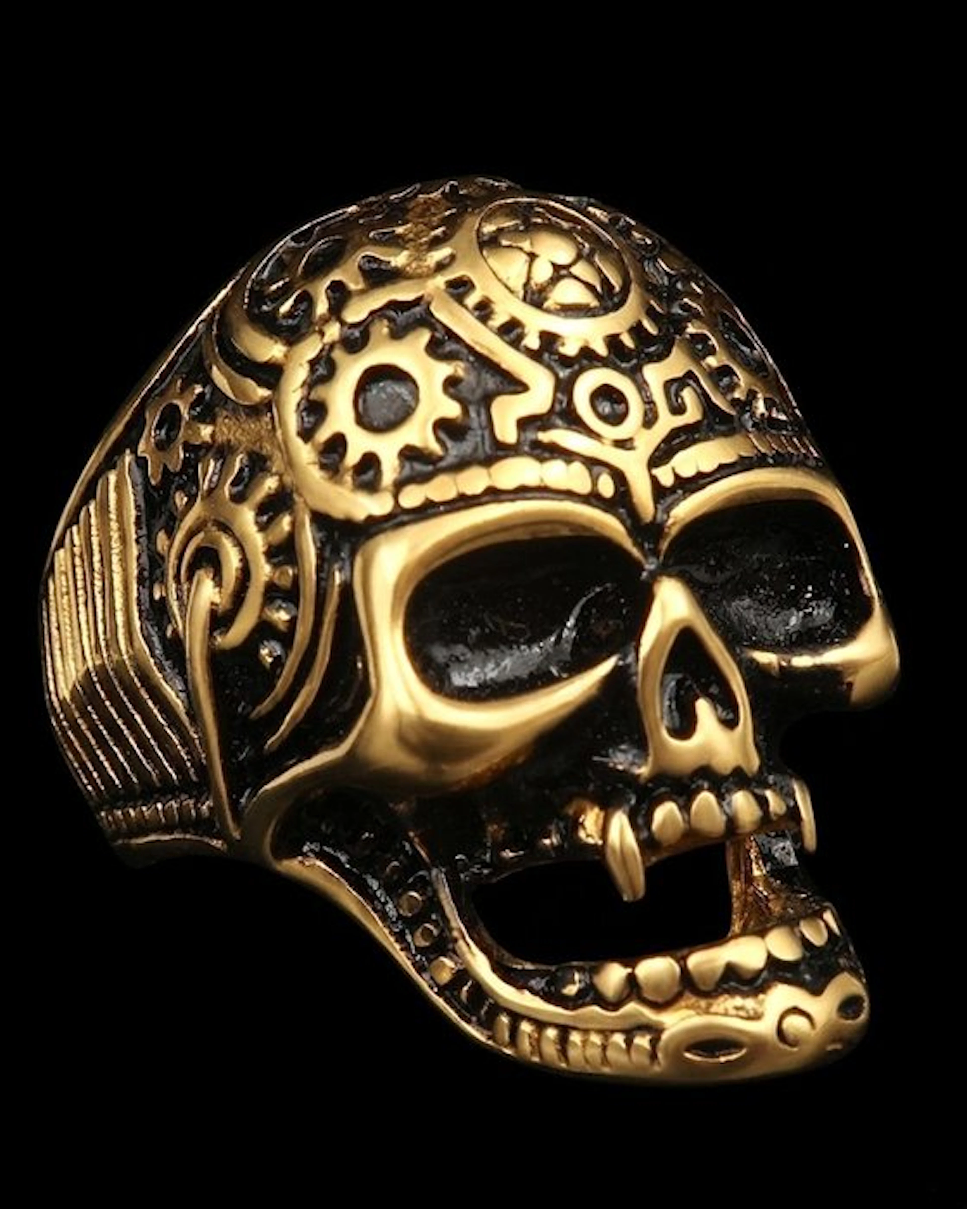 The Watchmaker of Destiny – Memento Mori Signet Ring –...