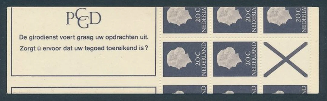 Netherlands 1966 - Automatic booklet / Stamp booklet PB...