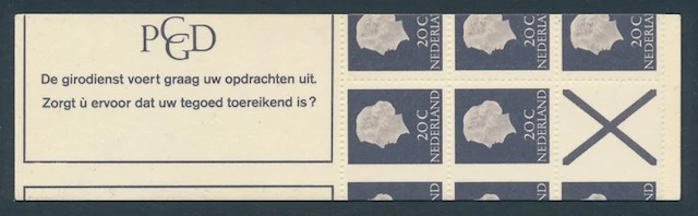 Netherlands 1966 - Automatic booklet / Stamp booklet PB...