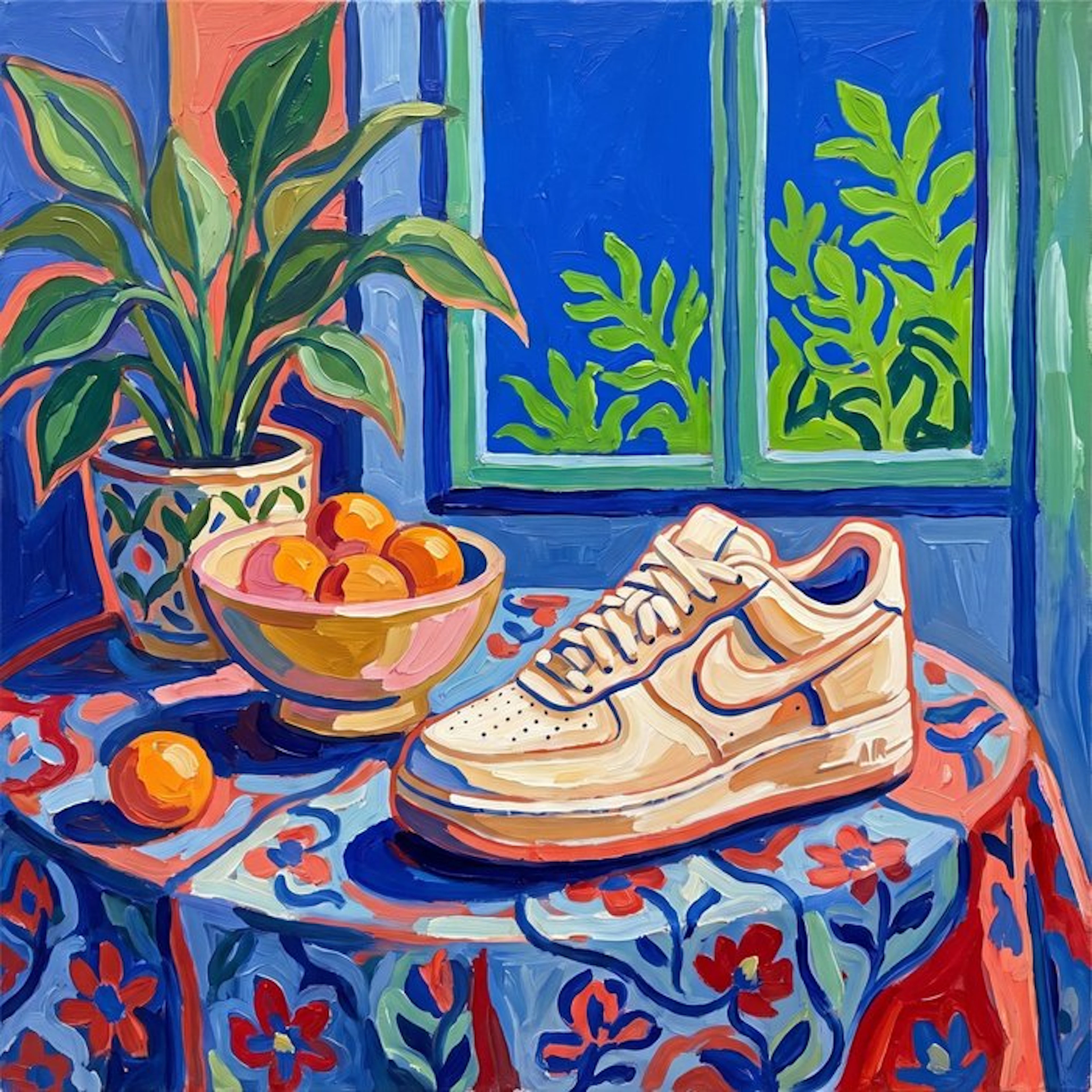 MEDSAN - Nike Air Force 1 by the Blue Window (青い窓辺のエアフォース1) - UNIQUE WORK