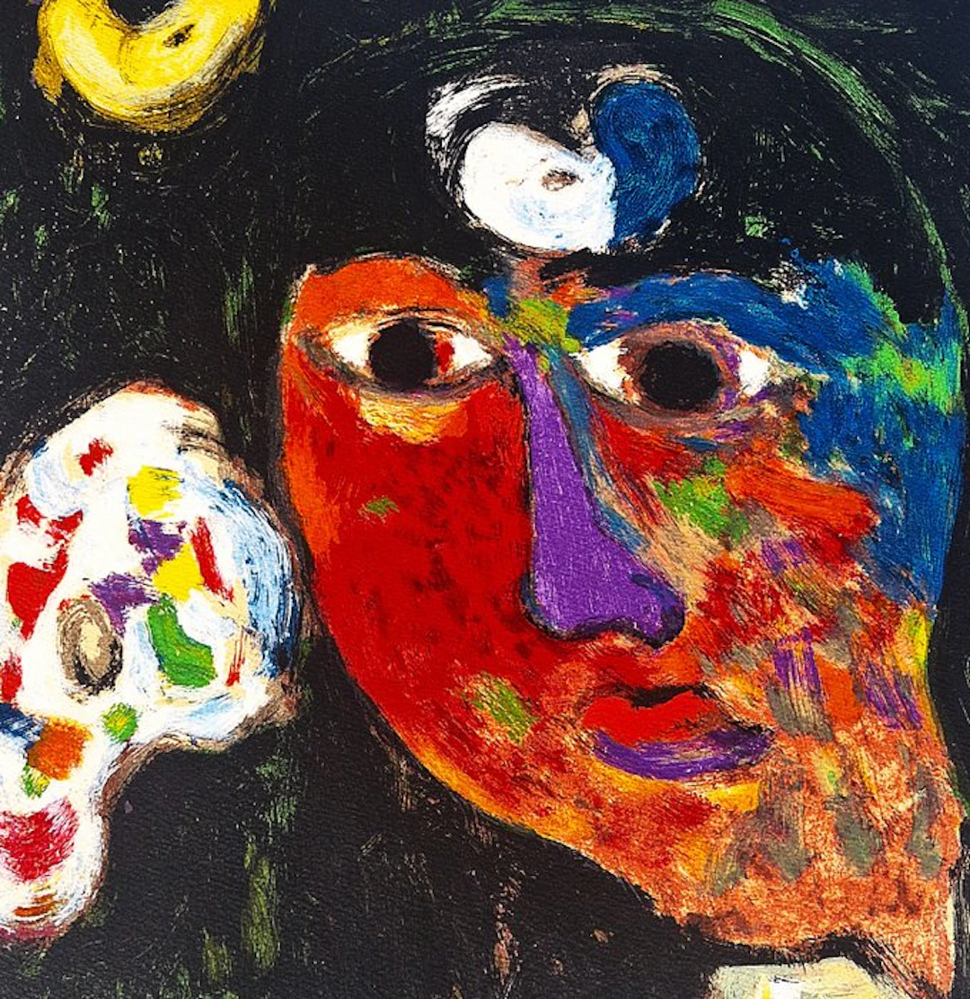 Eugène Brands (1913-2002) - Zelfportret met palet
