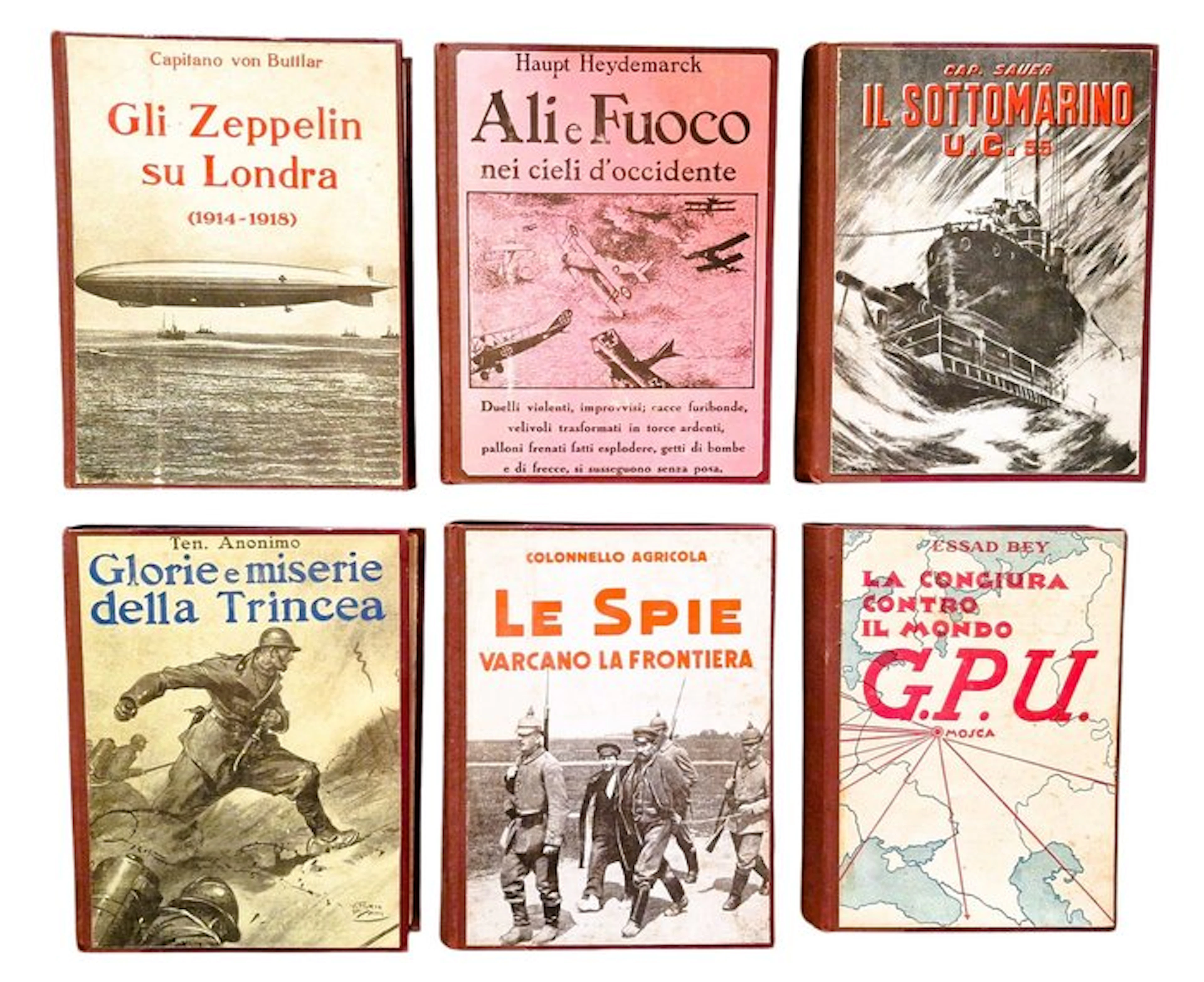 Lotto di 6 Volumi sulla Prima Guerra Mondiale - 1932-1933