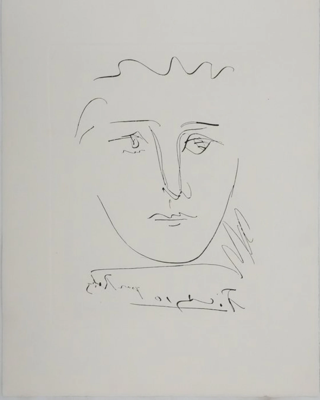 Pablo Picasso (1881-1973) - Visage pour Roby