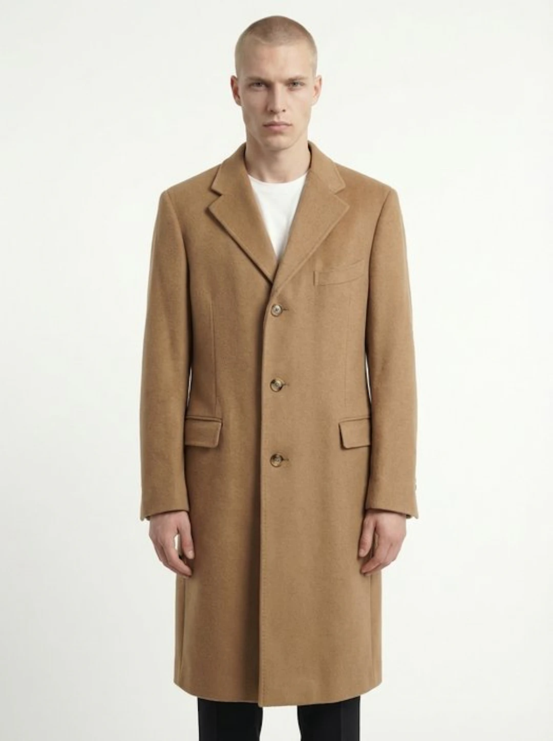 BARDELLI MILANO – 50 IT - Camel Hair Classic Overcoat –...