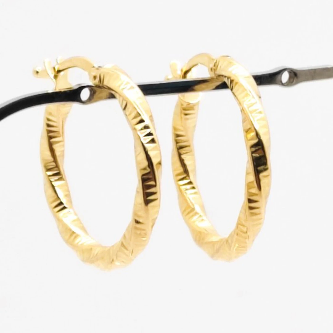 No reserve price - Earrings - 18 kt. Yellow gold