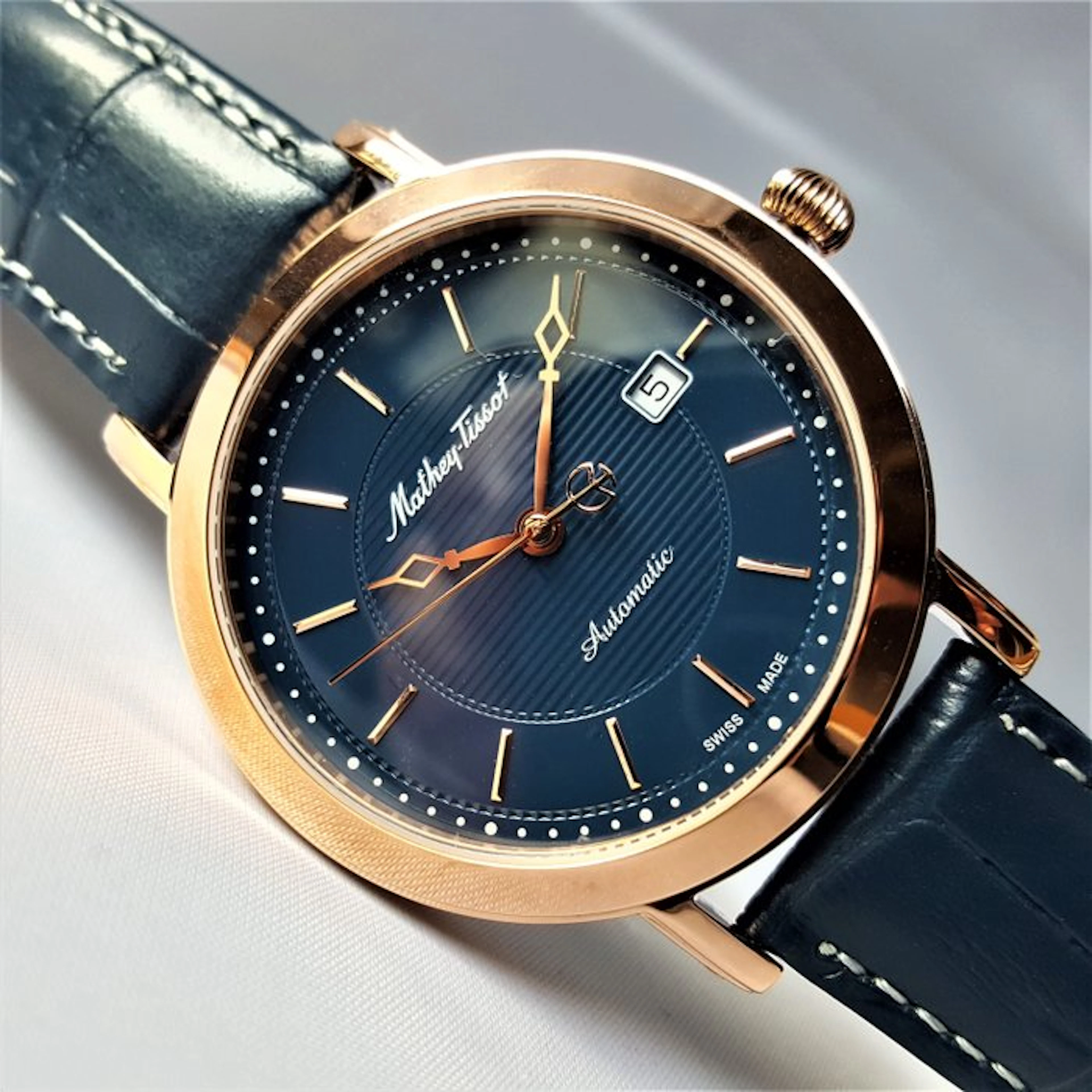 Mathey-Tissot - Swiss Automatic - Date - Gold - New - Men - 2025