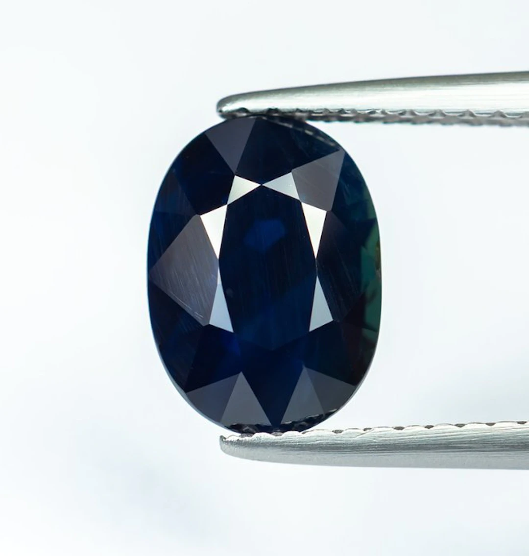 No reserve price Sapphire - 3.12 ct - Bellerophon Gemlab - Deep Blue