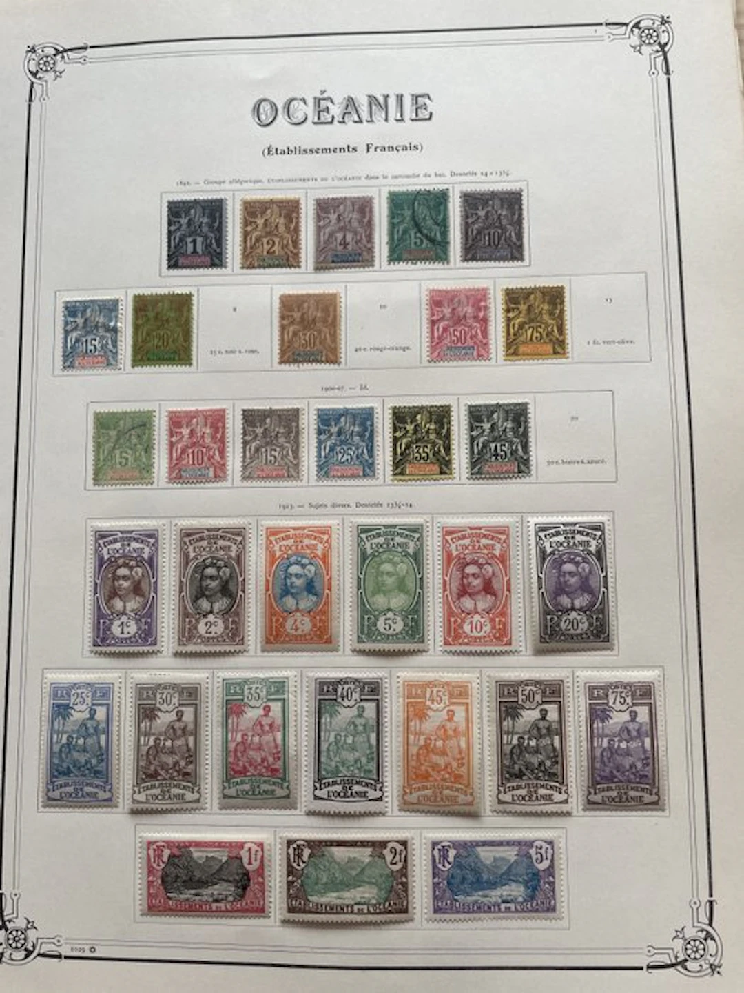 French Oceania - superbe collection de timbres