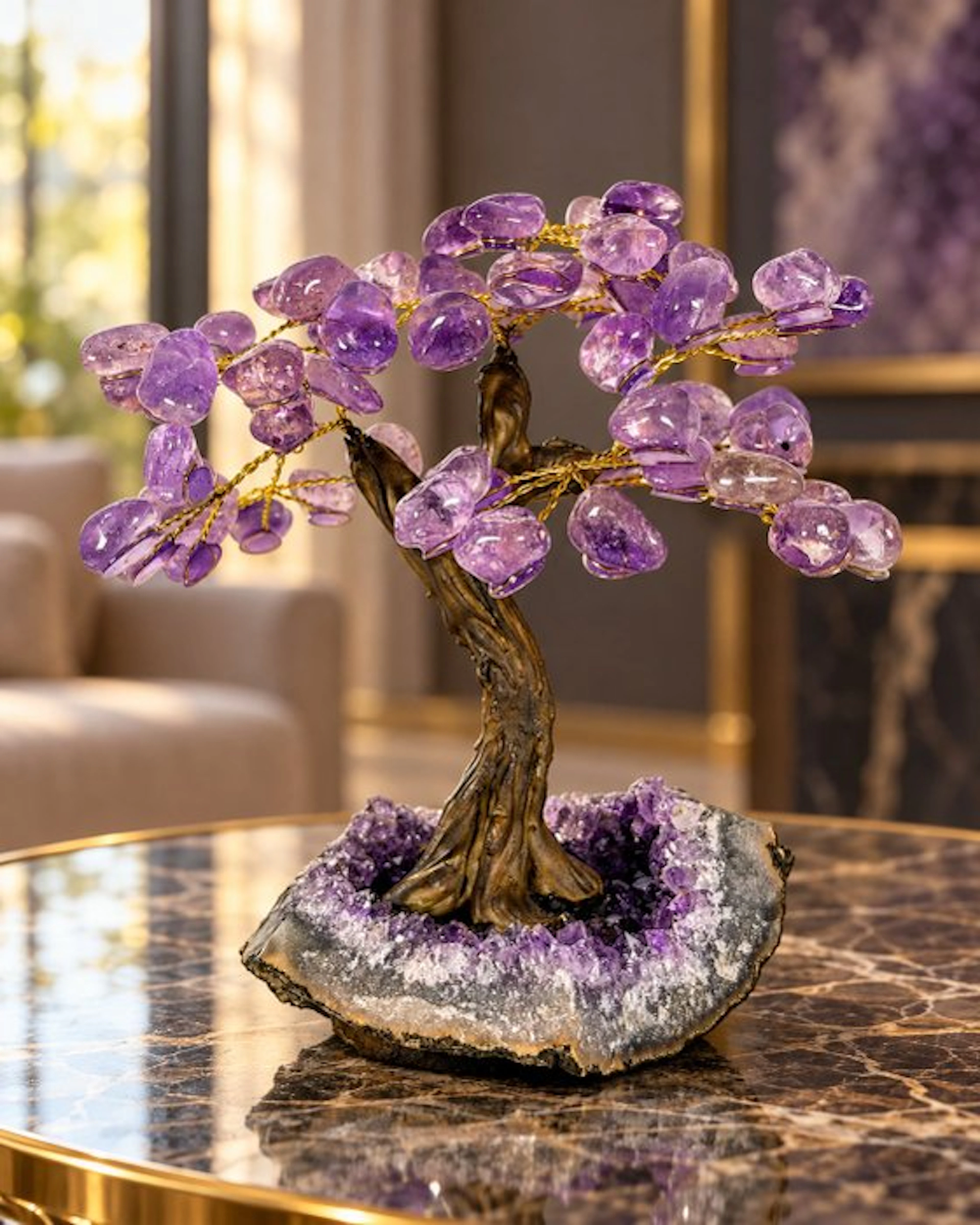 Beautiful Amethyst Gemstone Tree on Natural Amethyst...