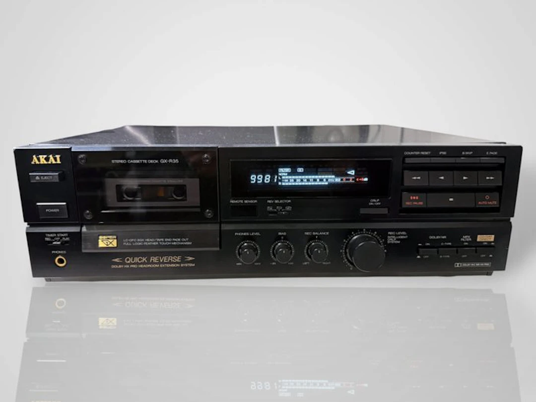 Akai - GX-R35 / 2-Head Single Quick-Reverse Stereo Audio-cassette deck