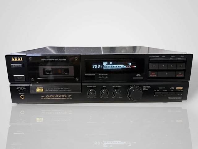 Akai - GX-R35 / 2-Head Single Quick-Reverse Stereo Audio-cassette deck