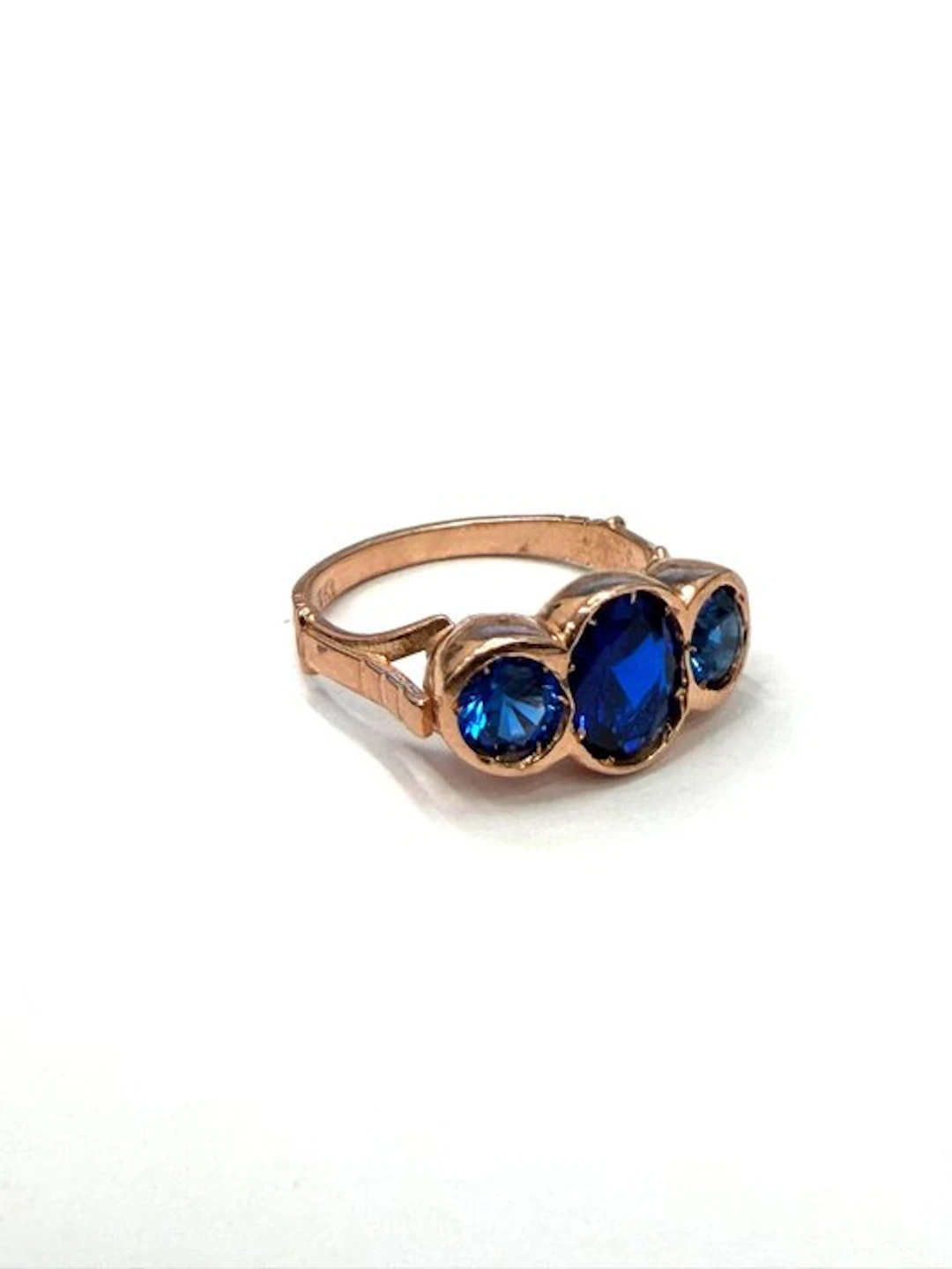 No reserve price - Ring - 9 kt. Rose gold, Silver Spinel
