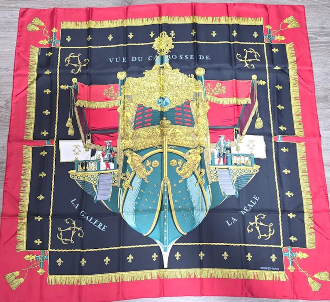 Hermès - Vue du Carrosse de la Galère - Foulard