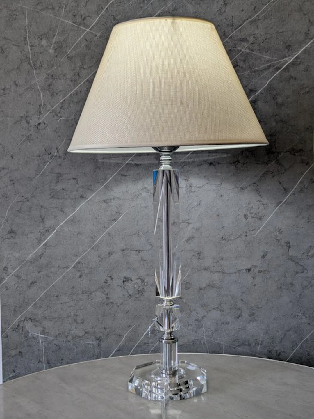 Artelight - Lamp - 31% lead crystal - brass - silver-plated metal
