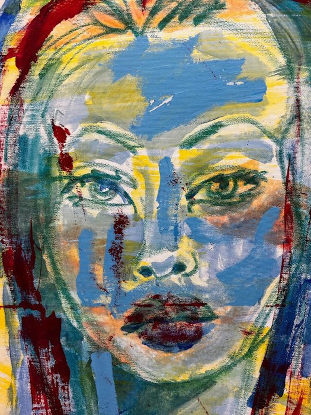 Peter Klashorst (1957) - Woman in Blue