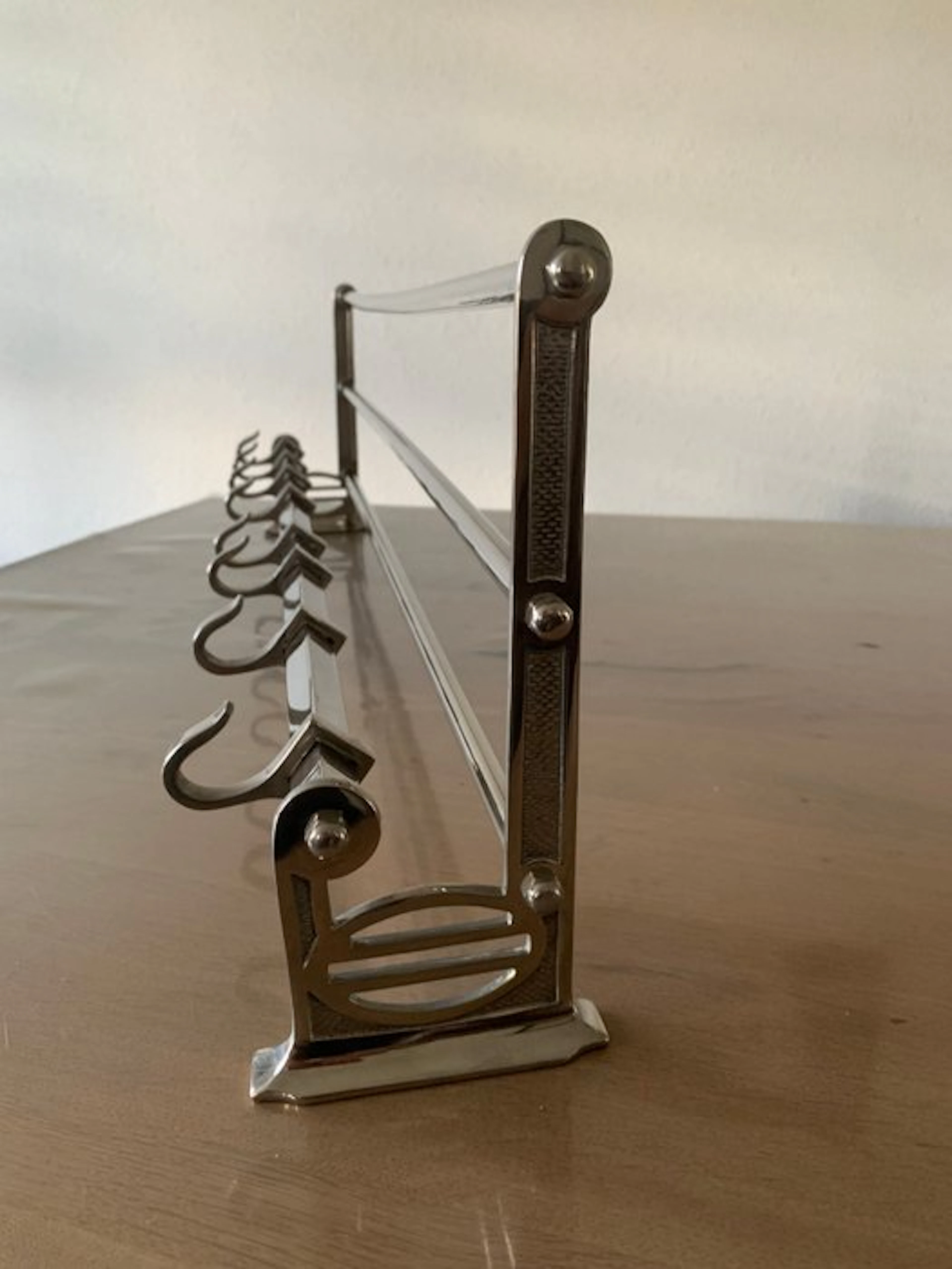 Coat rack - coat rack - cast aluminium-chromed - Very exclusive coat rack