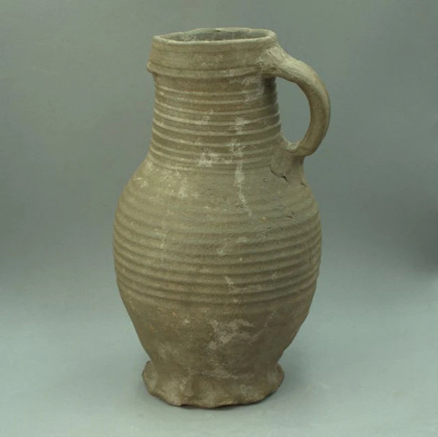 Medieval Stoneware wine jug - 22.7 cm