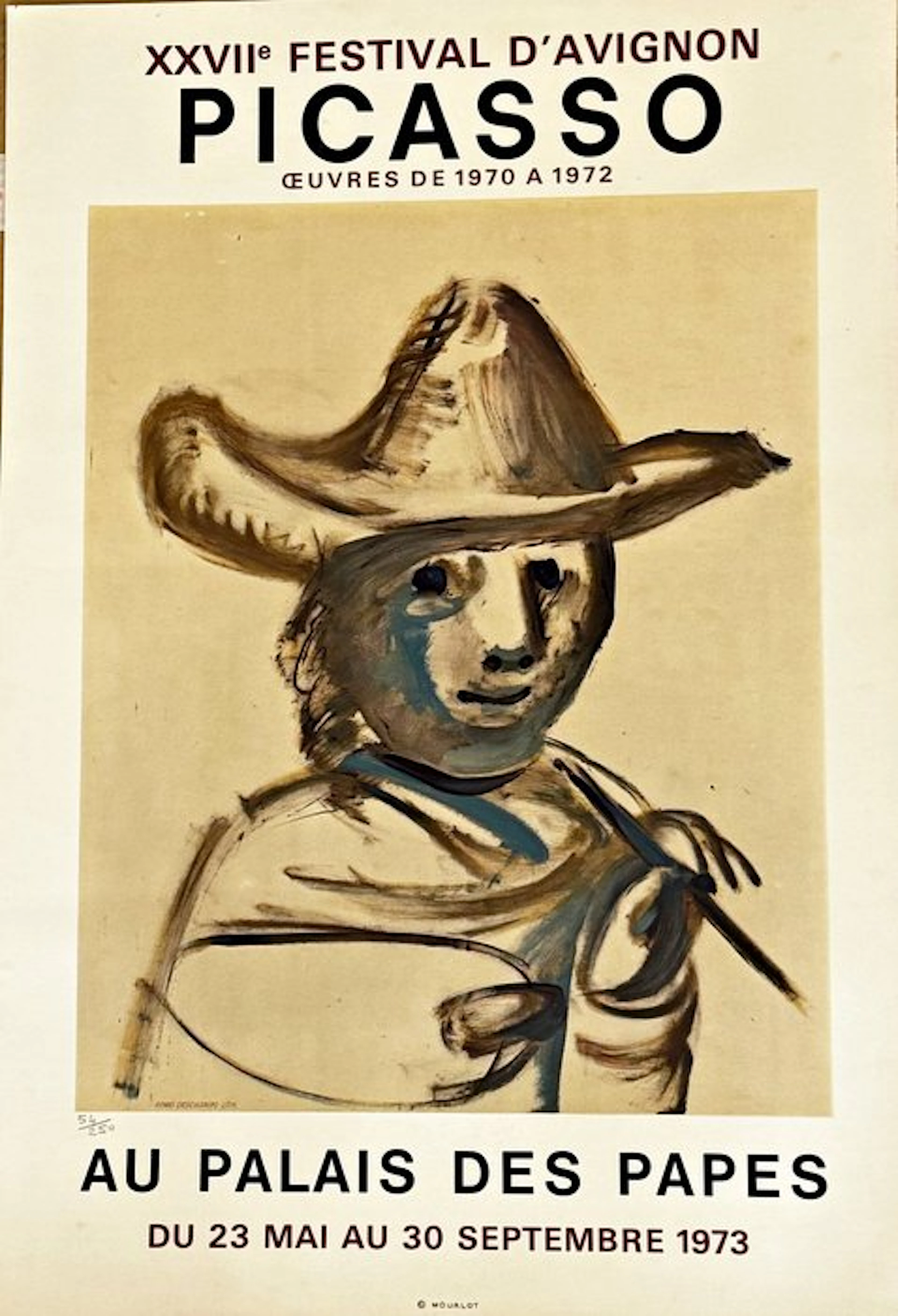 Pablo Picasso (1881-1973) - Le Jeune Peintre – Festival d’Avignon 1973