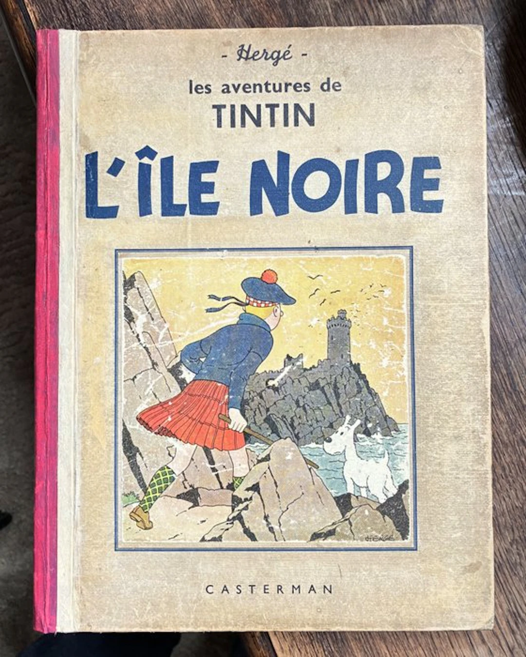 Tintin T9 - L'ile noire A17bis N&B - Recartonnage de 1938...