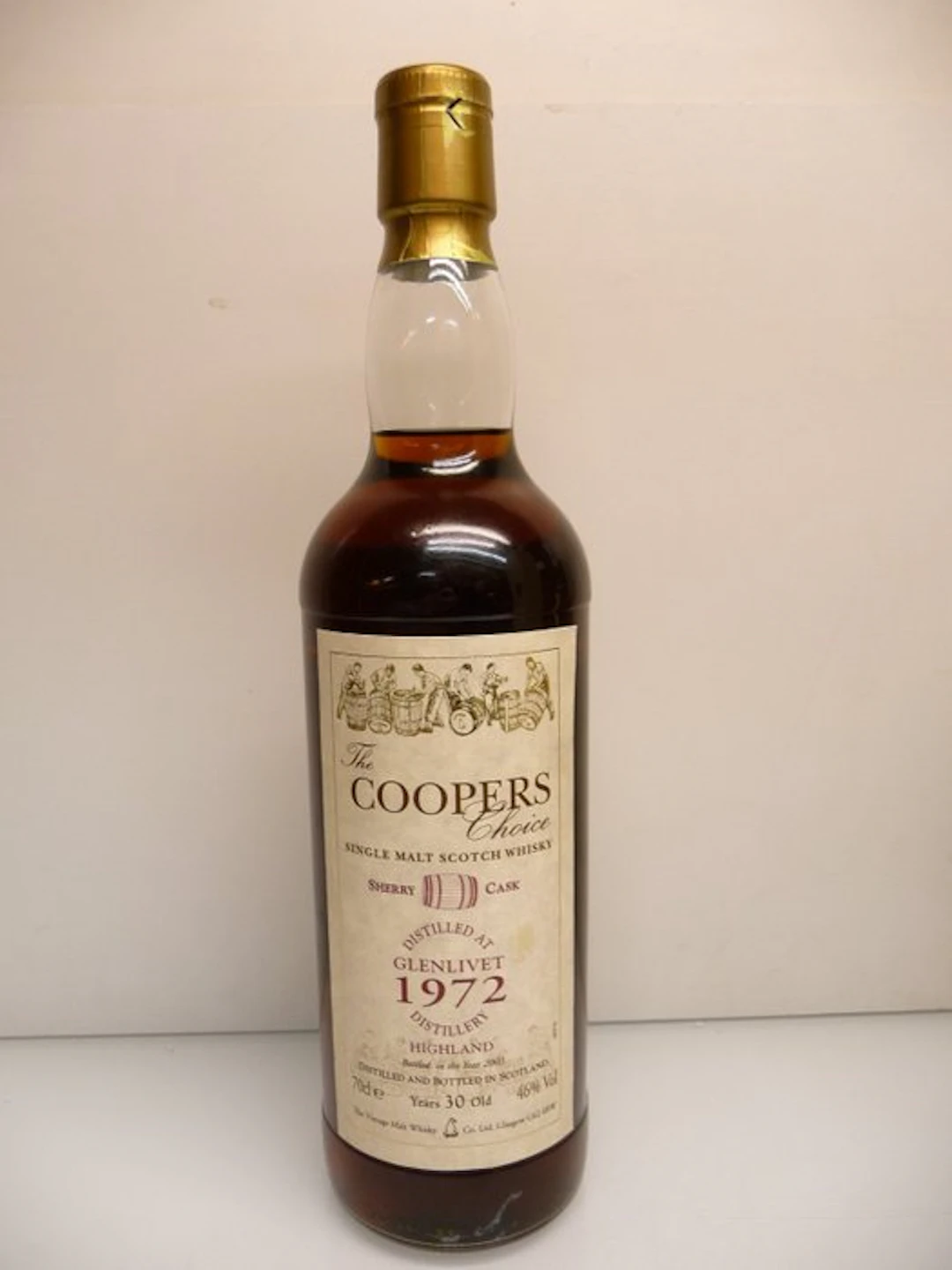 The Glenlivet 1972 30 years old Coopers Choice - The Vintage Malt Whisky - b
