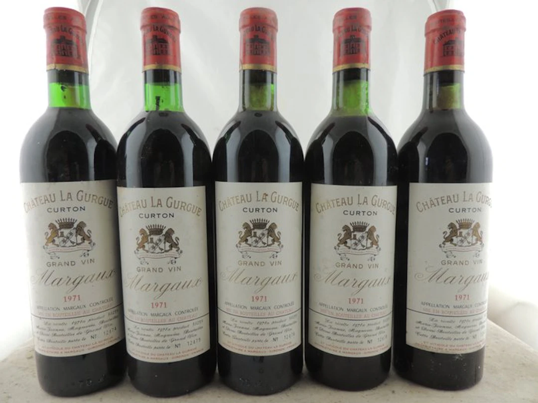 1971 Château La Gurgue - Margaux - 5 Bottles (0.75L)