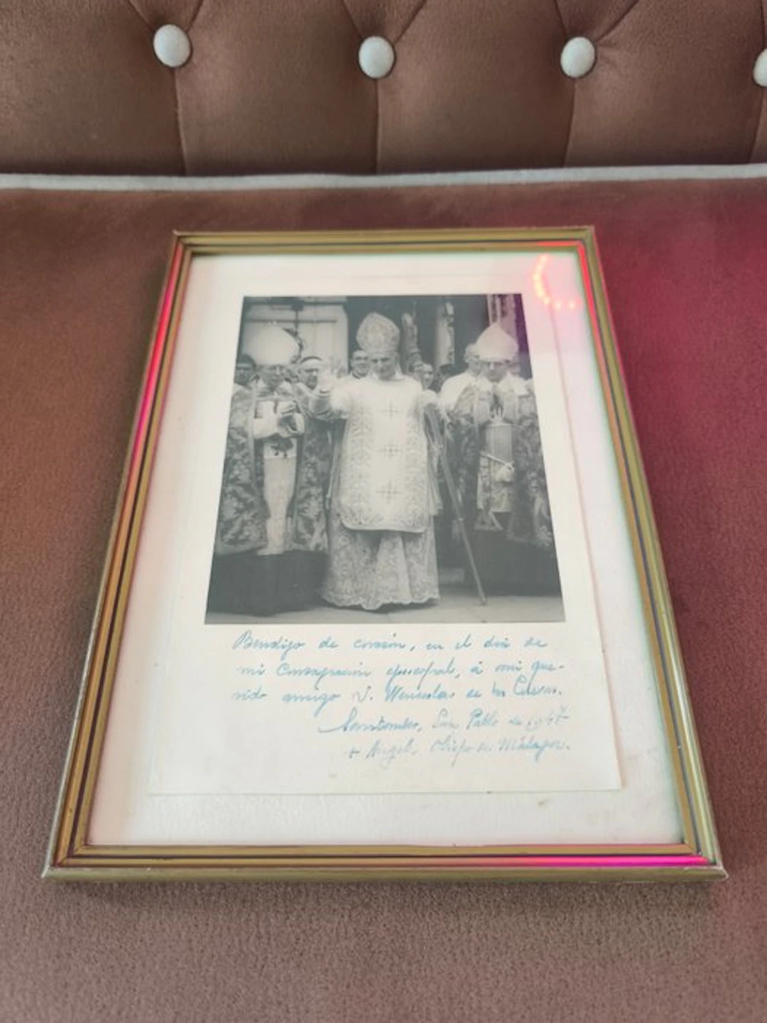 Ángel Herrera Oria - Fotografía firmada Cardenal Herrera Oria