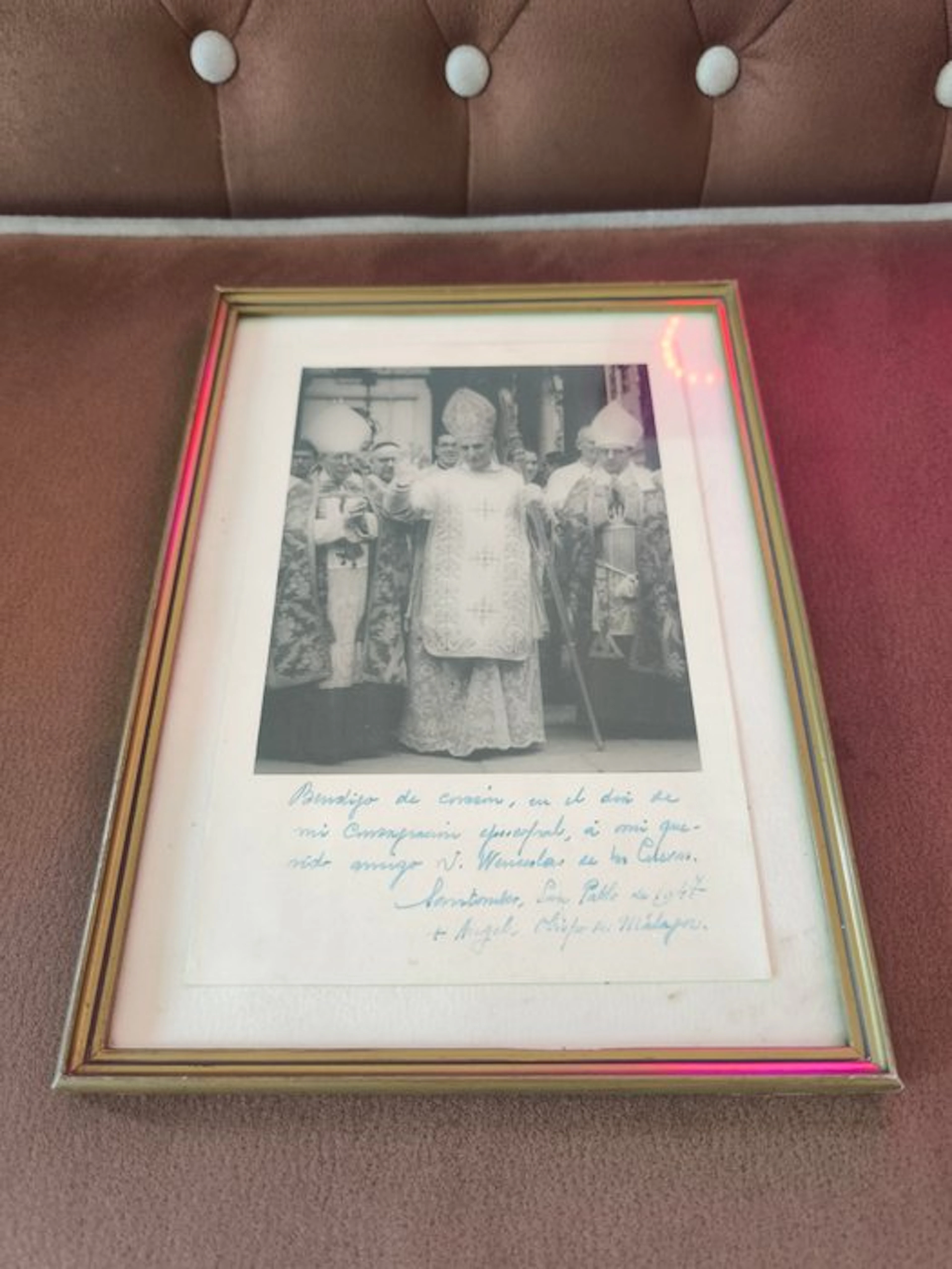 Ángel Herrera Oria - Fotografía firmada Cardenal Herrera Oria
