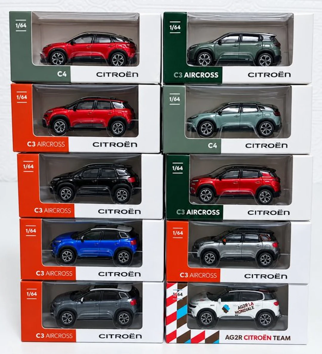 Citroen 1:64 - Model car (10) - Lot de 10 voitures miniatures Citroën