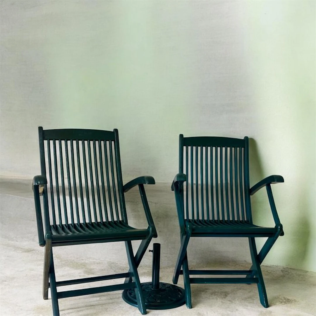 Outdoor chair (2) - Wood, Iron - folding armchairs, 1930