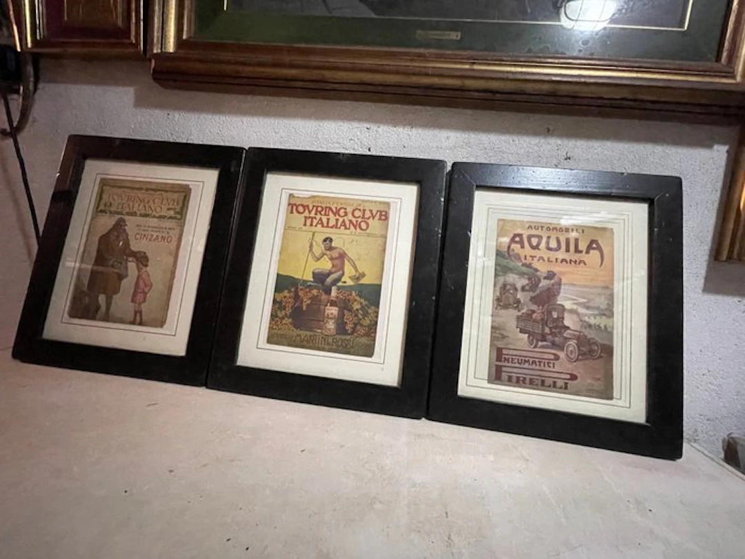 Tre copertine touring club italiano - 1915-1915