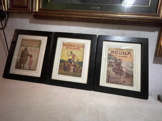Tre copertine touring club italiano - 1915-1915