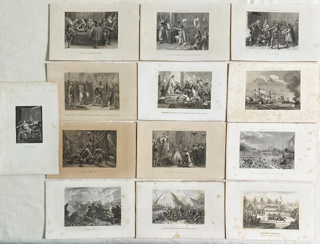 Themed collection - 31 antique engravings