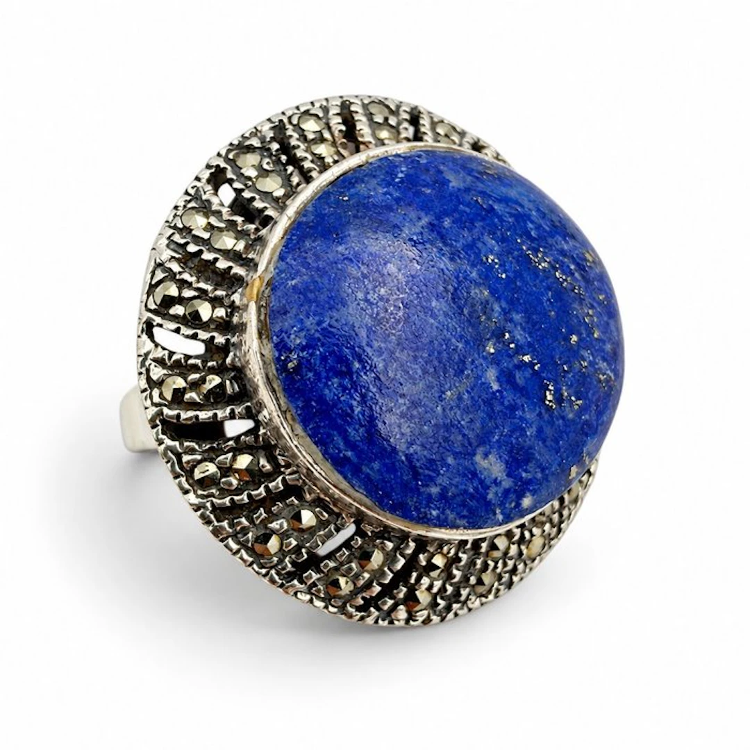 No reserve price - Ring Silver - Art Deco Revival