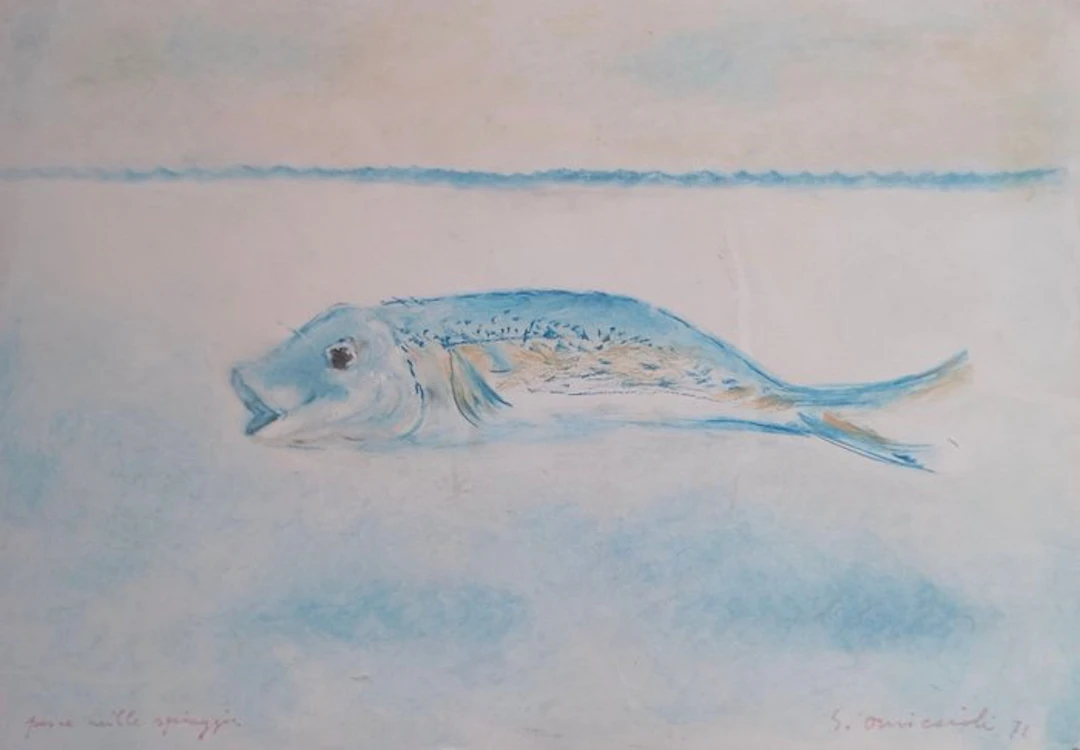Giovanni Omiccioli (1901-1975) - Pesce nelle spiagge