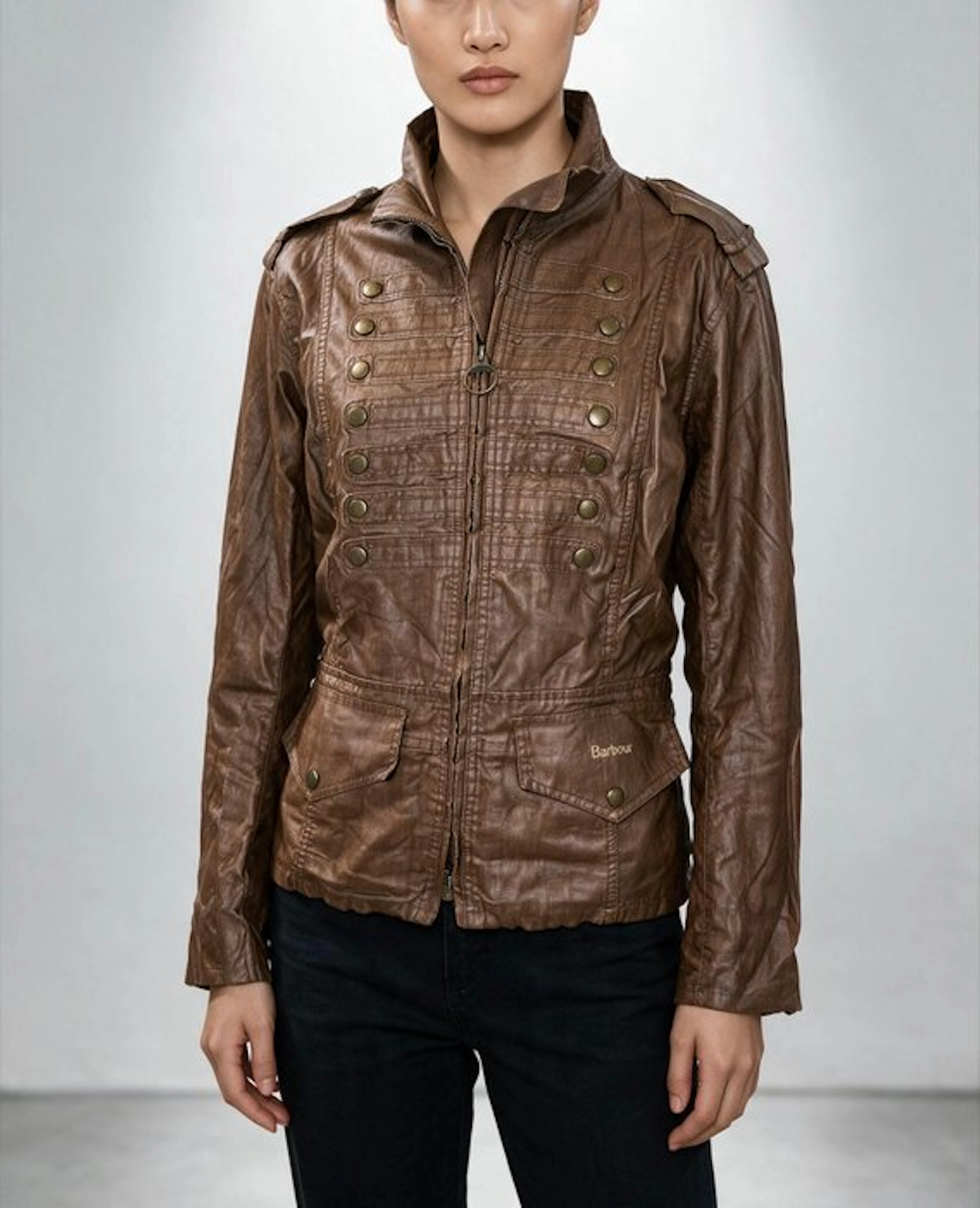 BARBOUR International England Exclusive Waxed Linen...