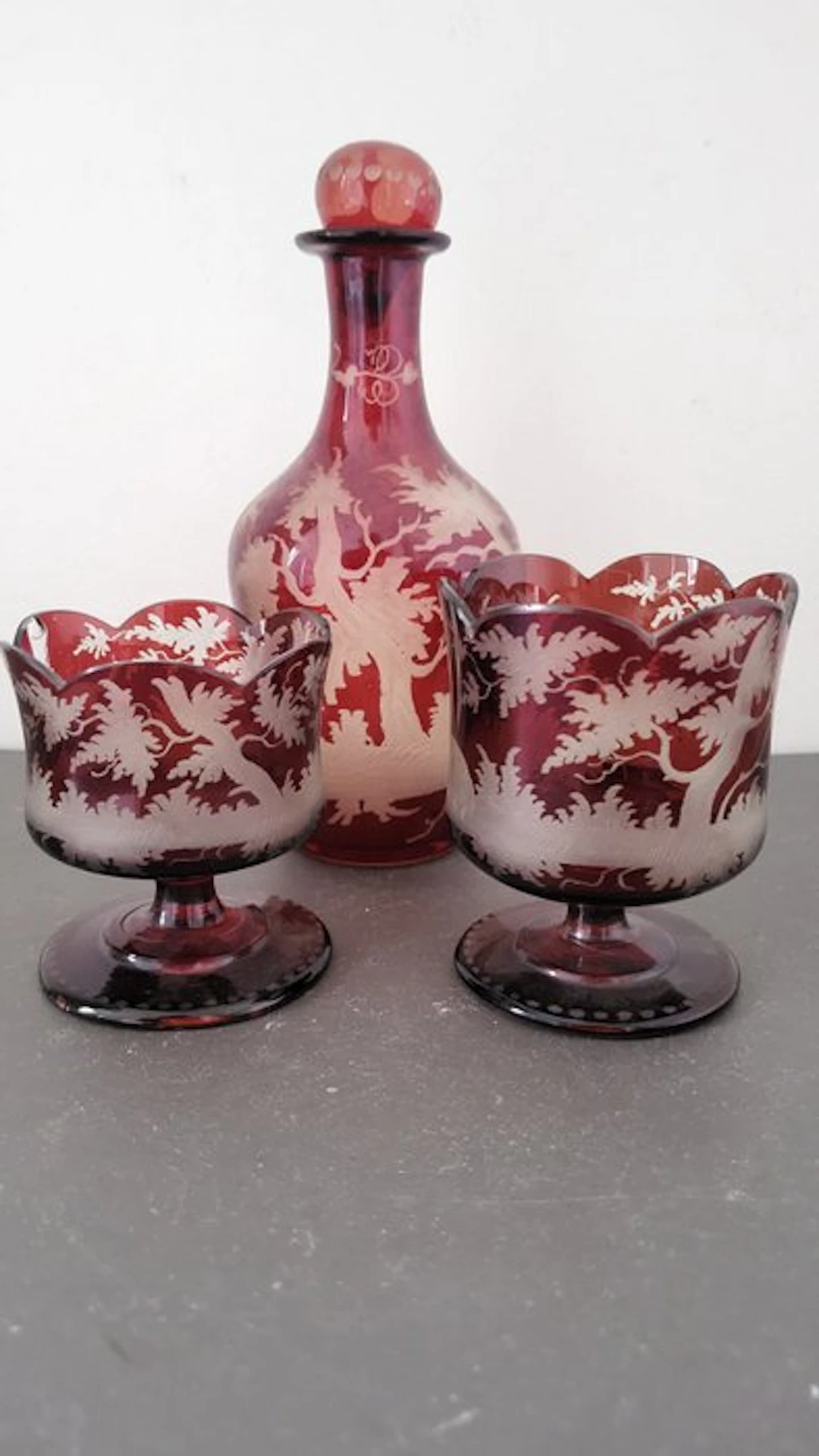 Vase - Crystal - 2 sundaes and 1 carafe €19