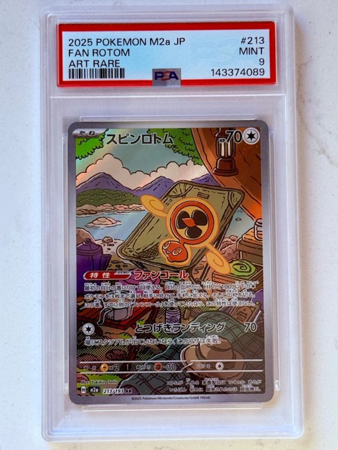 Pokémon - 1 Graded card - Fan Rotom 213/191 Foil
