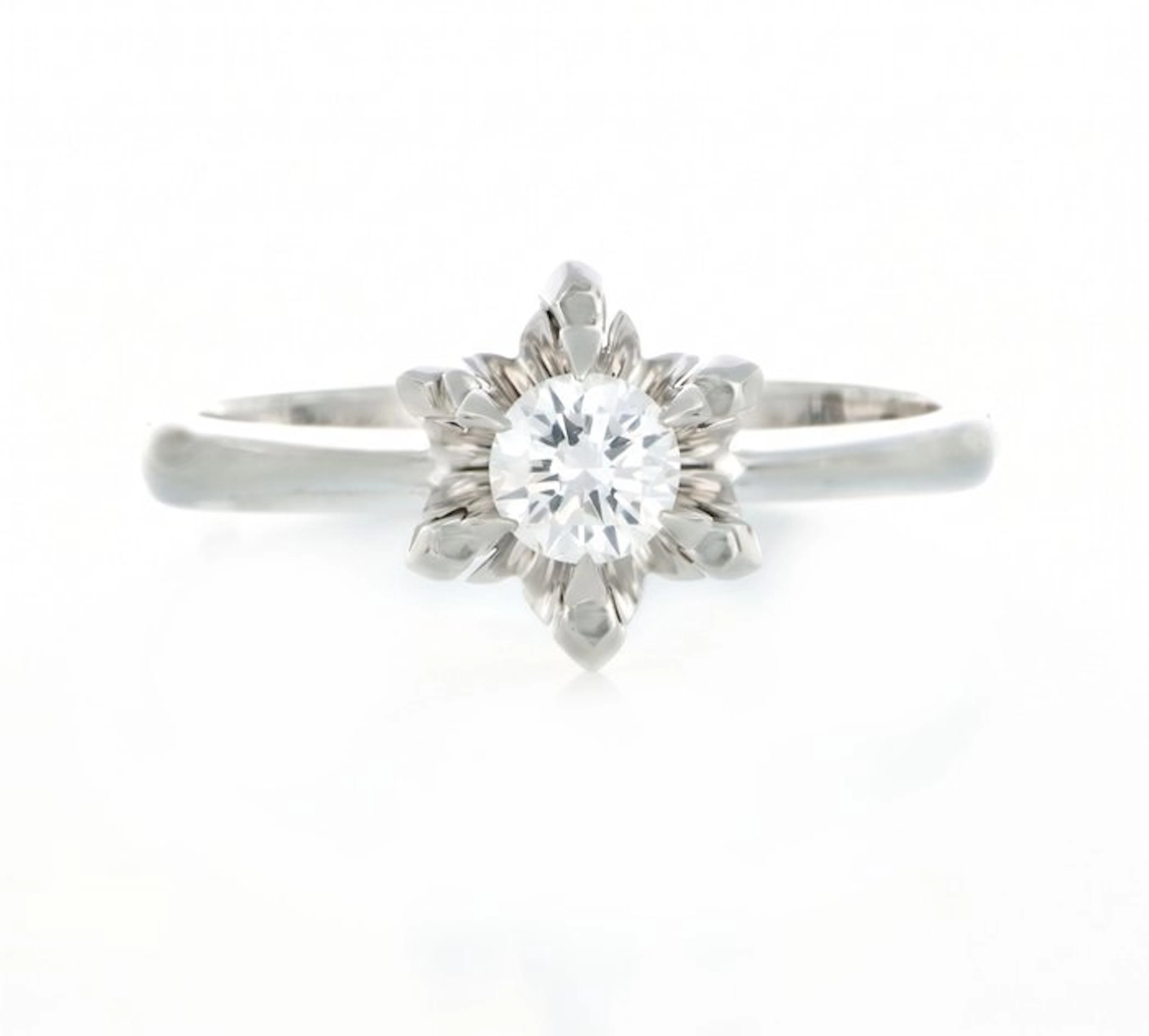 No reserve price - Ring - 18 kt. White gold - 0.25ct. tw. Diamond (Natural)