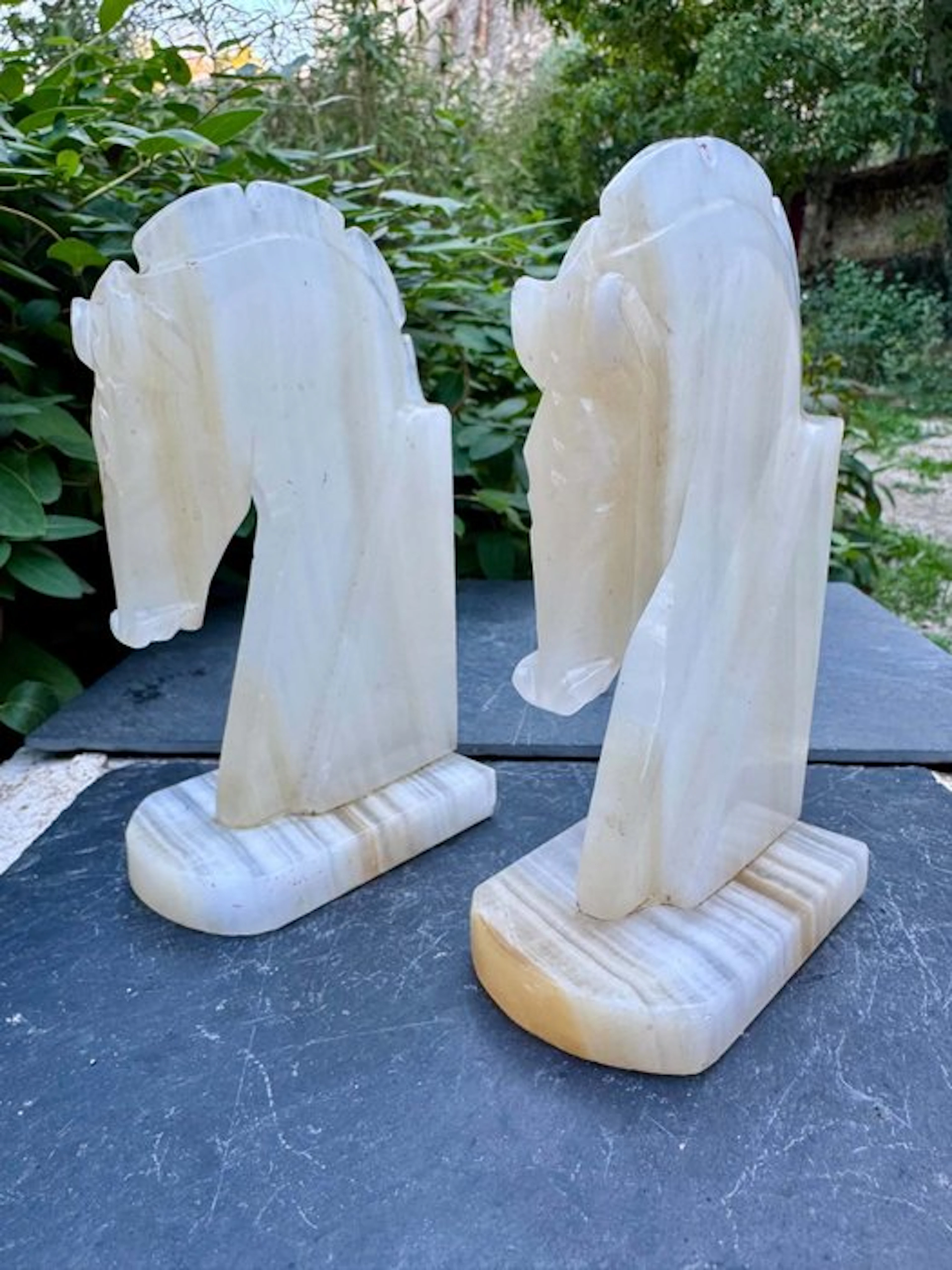 Bookends (2) - Onyx - Horse of the 60s