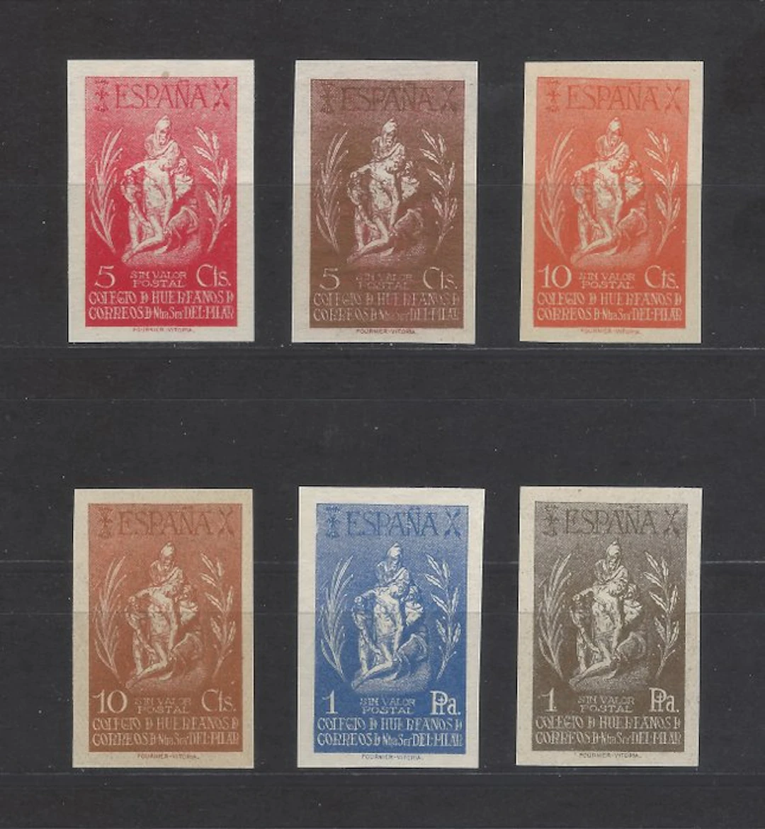 Spain 1938 - Very Rare Charity with Color Errors