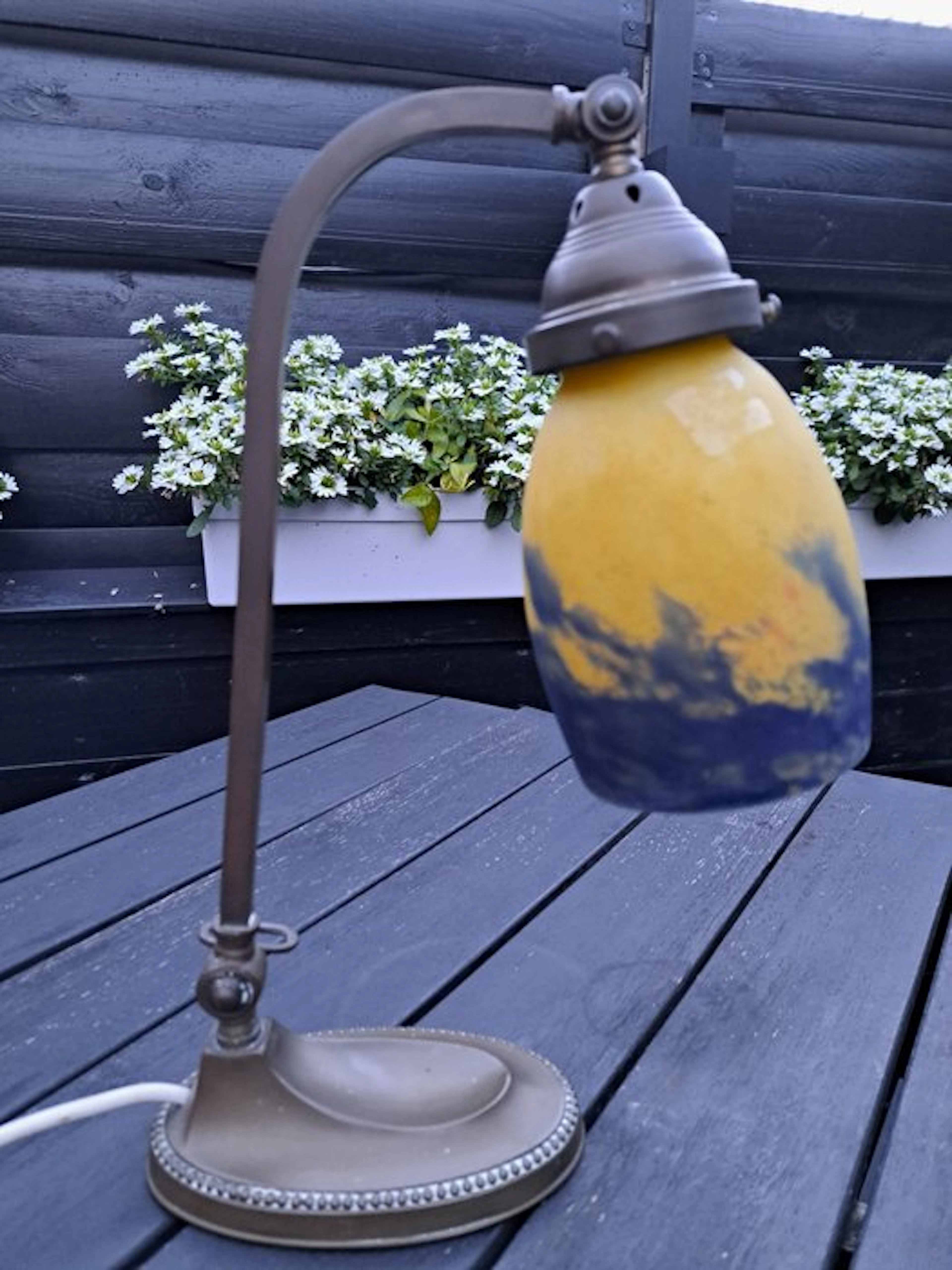 Bureaulamp - Desk lamp - Glass paste - glass paste