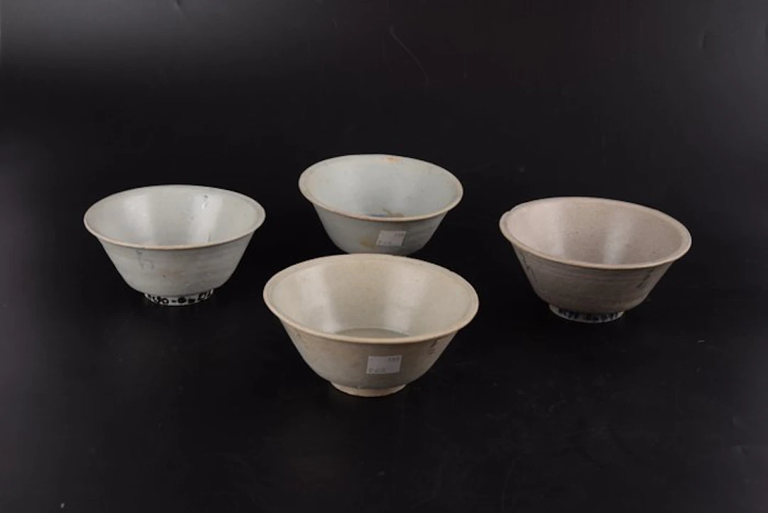 Bowl (4) - Stoneware - Vung Tau Cargo sea find