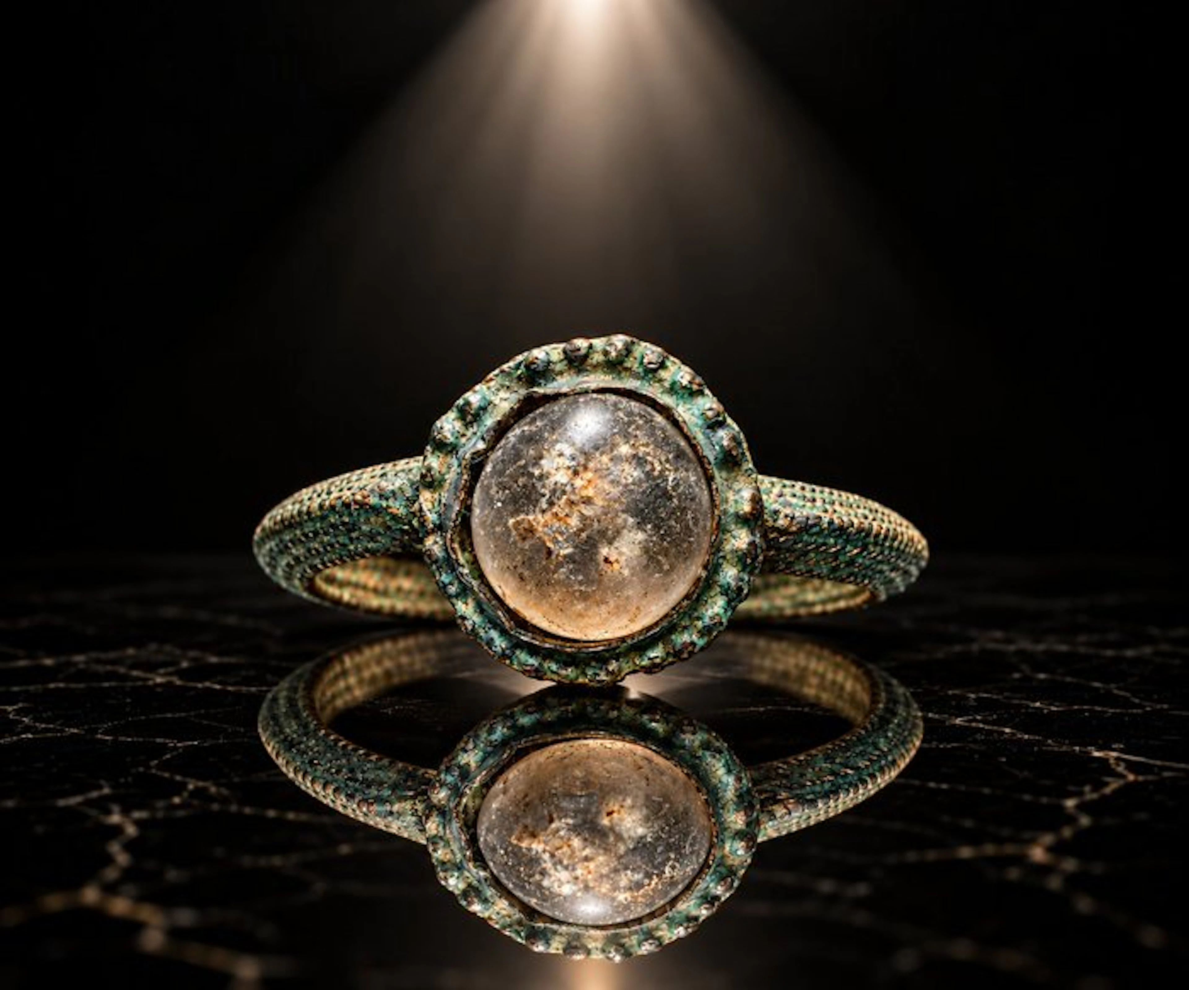 Medieval Bronze “The Moonlight Talisman” — Beautiful...