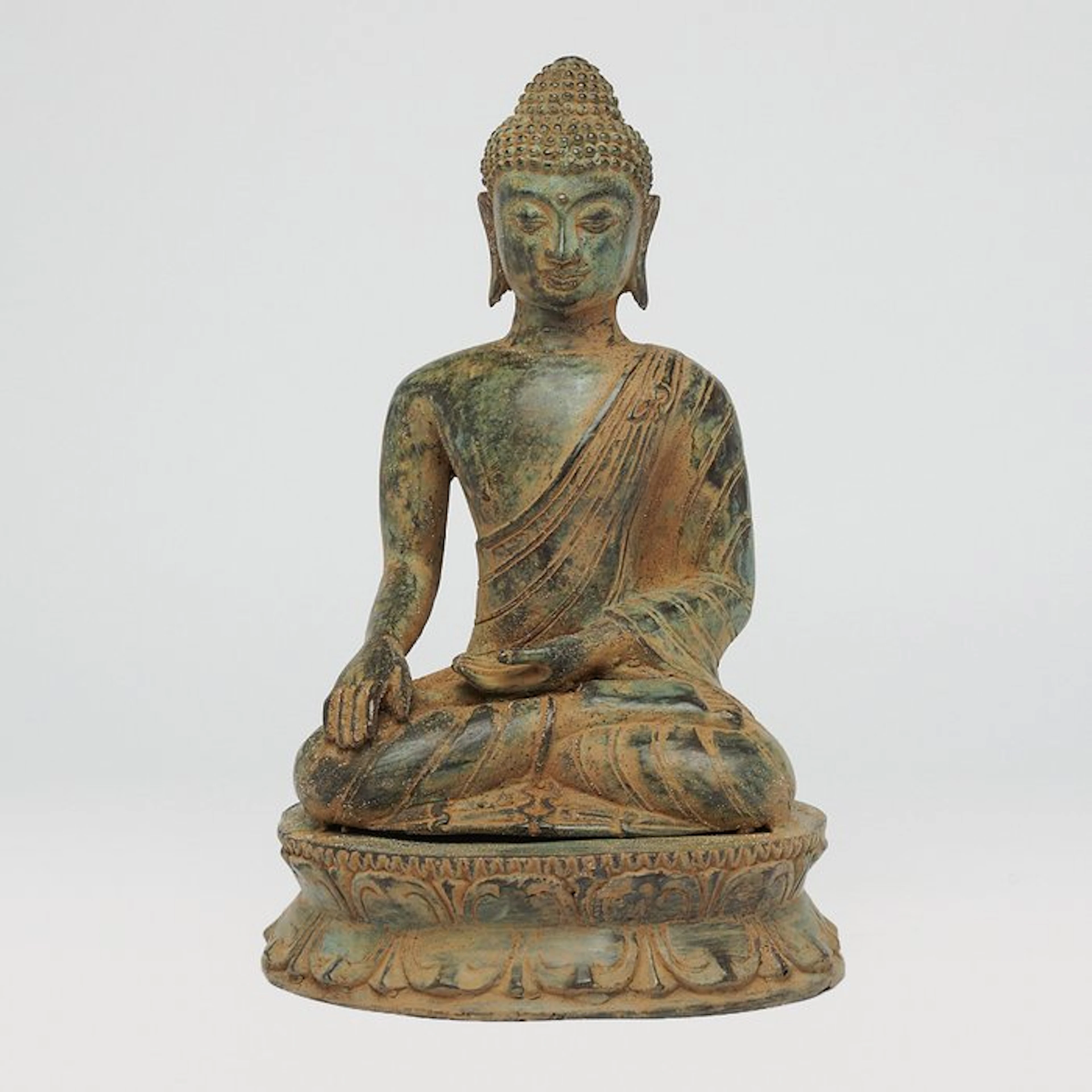Statue, No Reserve Price - Patinated Buddha Statue