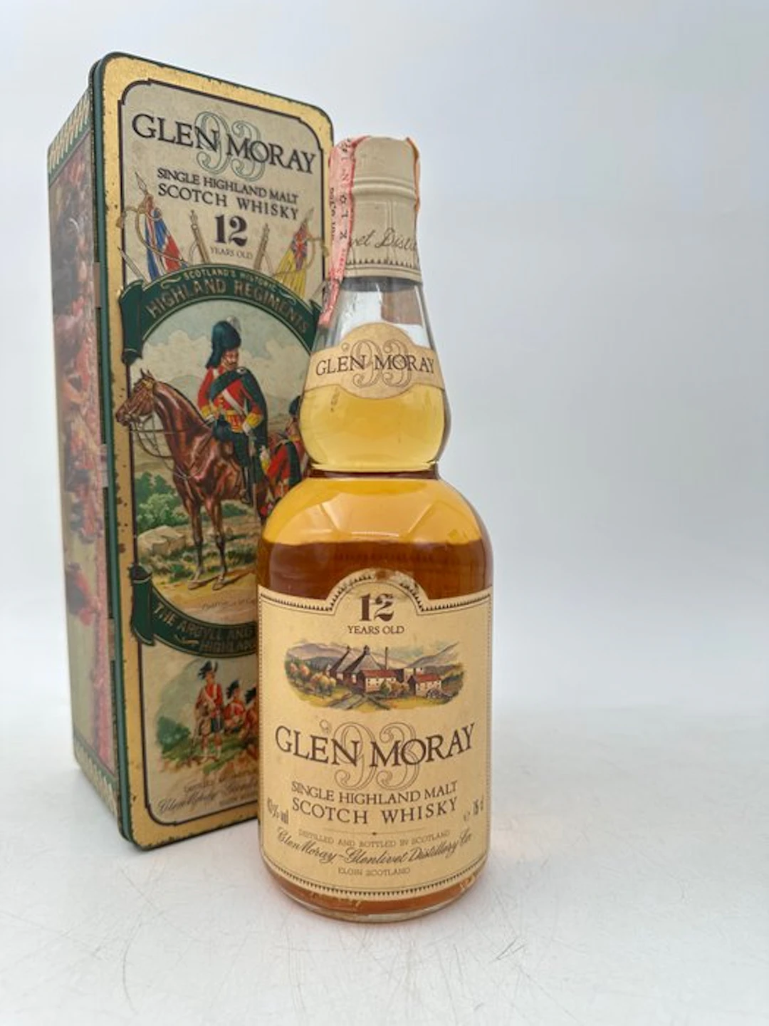 Glen Moray 12 years old '93 Highland Regiments - b. 1980s - 75cl
