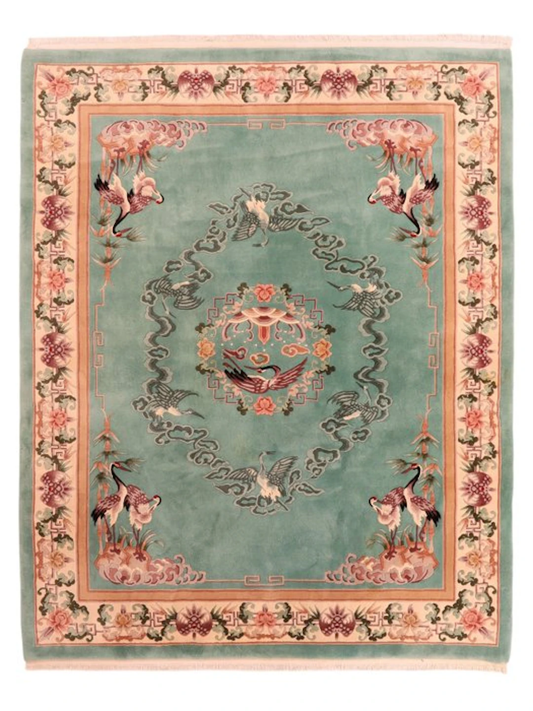 China - Carpet - 305 cm - 245 cm - Crane motifs