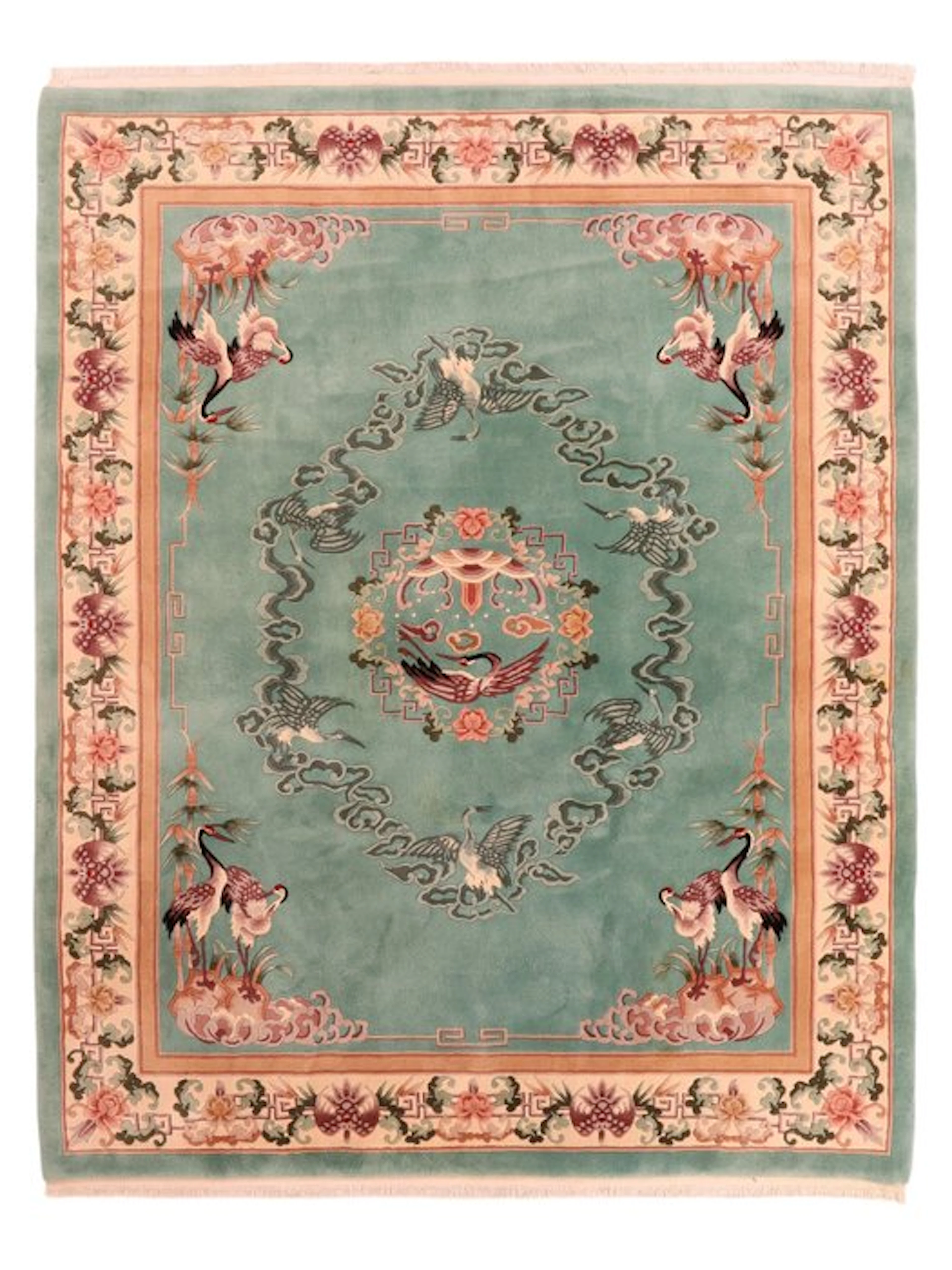 China - Carpet - 305 cm - 245 cm - Crane motifs